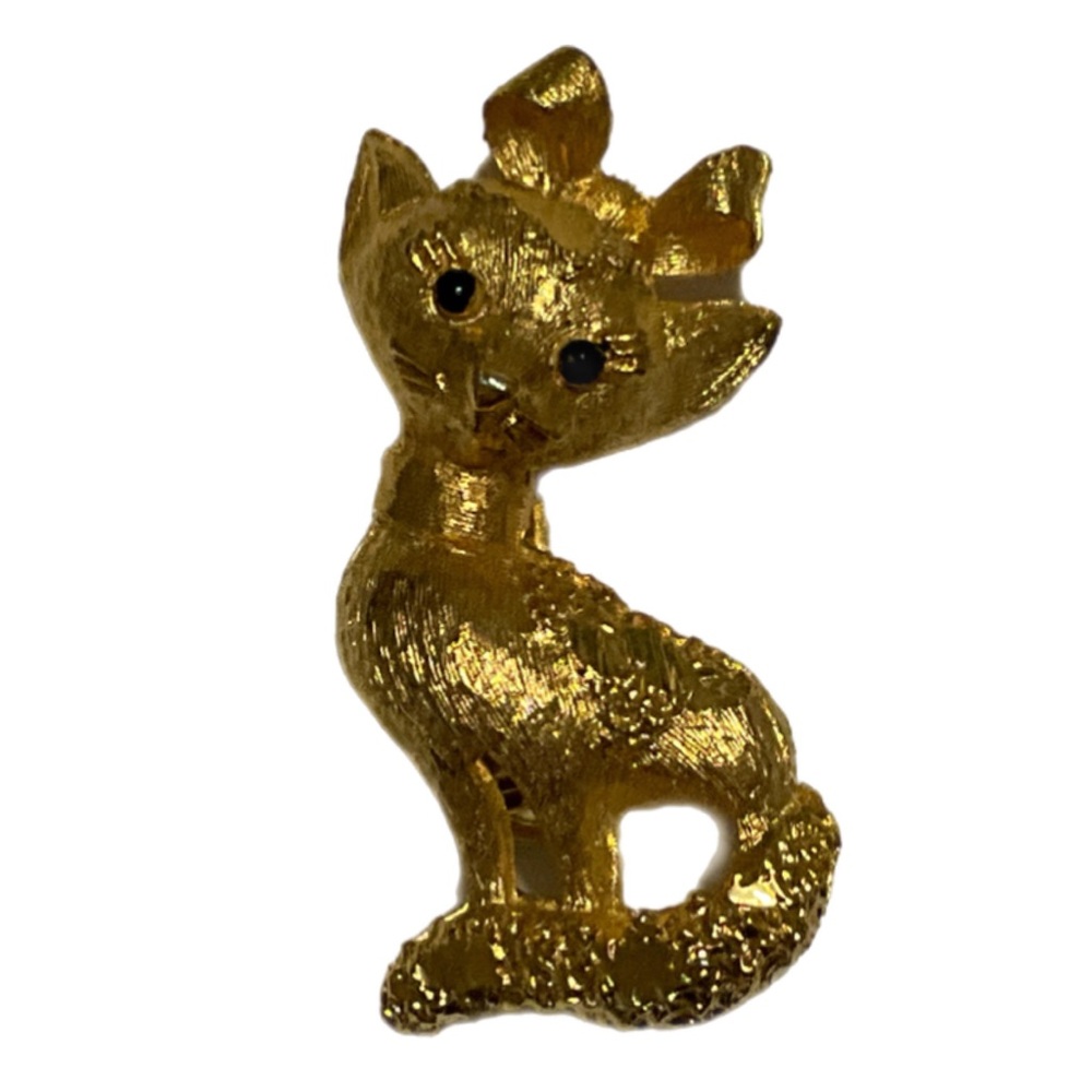 Vintage Mamselle Cat Kitten Brooch